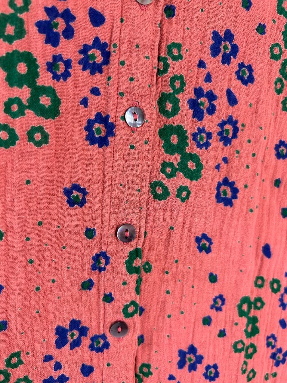 Natural Life Floral Gauze Shirt Georgia Dress XL - Picture 5 of 6